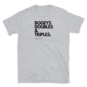 Bogeys Doubles & Triples T-Shirt - OB Golf Co