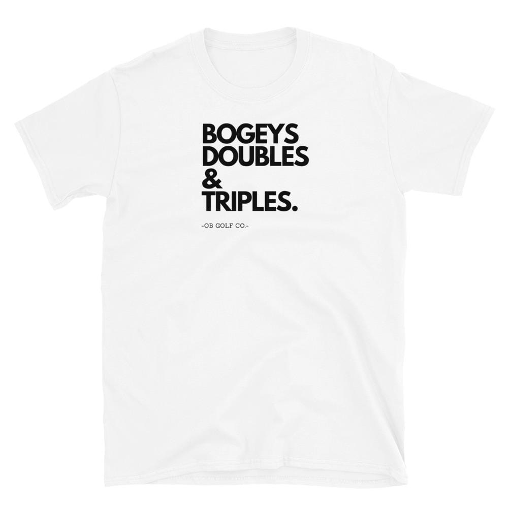 Bogeys Doubles & Triples T-Shirt - OB Golf Co
