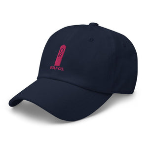 Pink OB Stake Dad hat - OB Golf Co