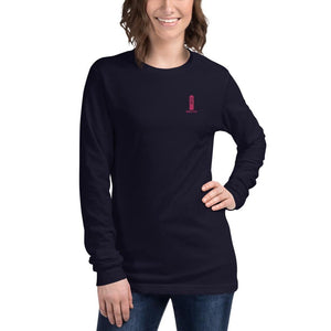 Pink OB Stake Embroidered Long Sleeve Tee